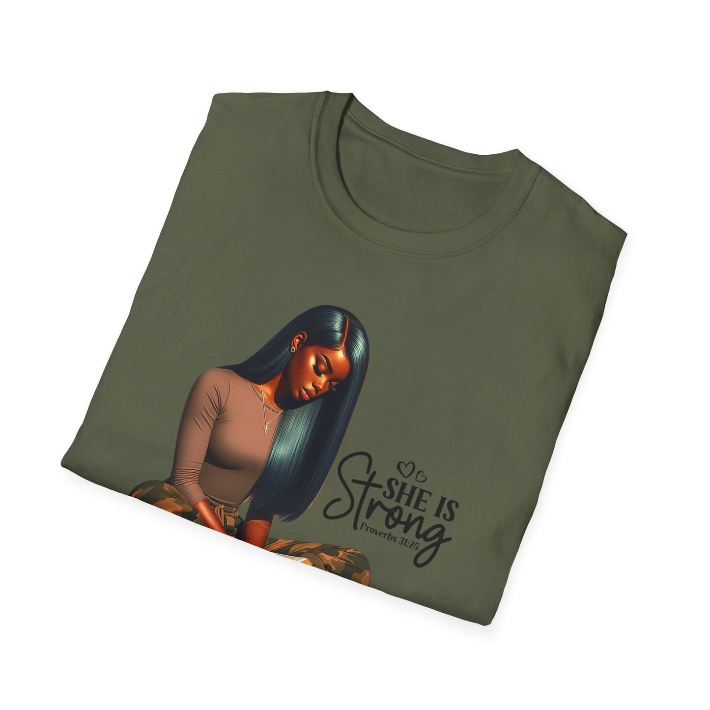 “She is Strong” Inspirational Faith T-shirt