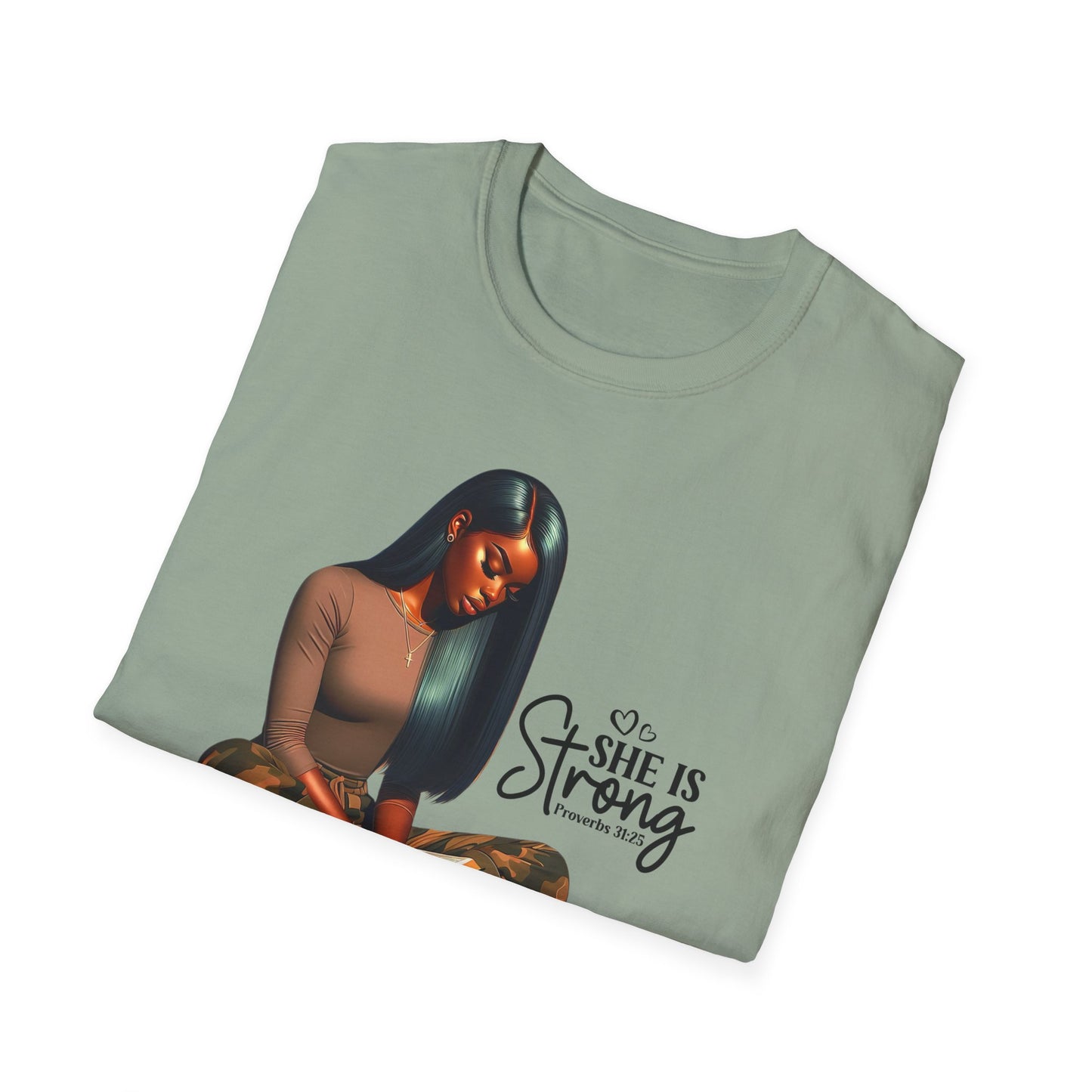 “She is Strong” Inspirational Faith T-shirt