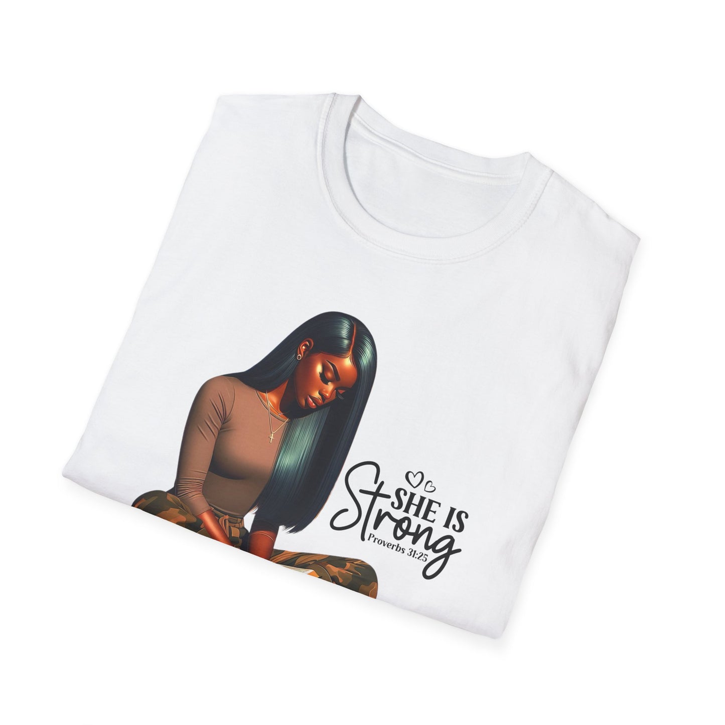“She is Strong” Inspirational Faith T-shirt