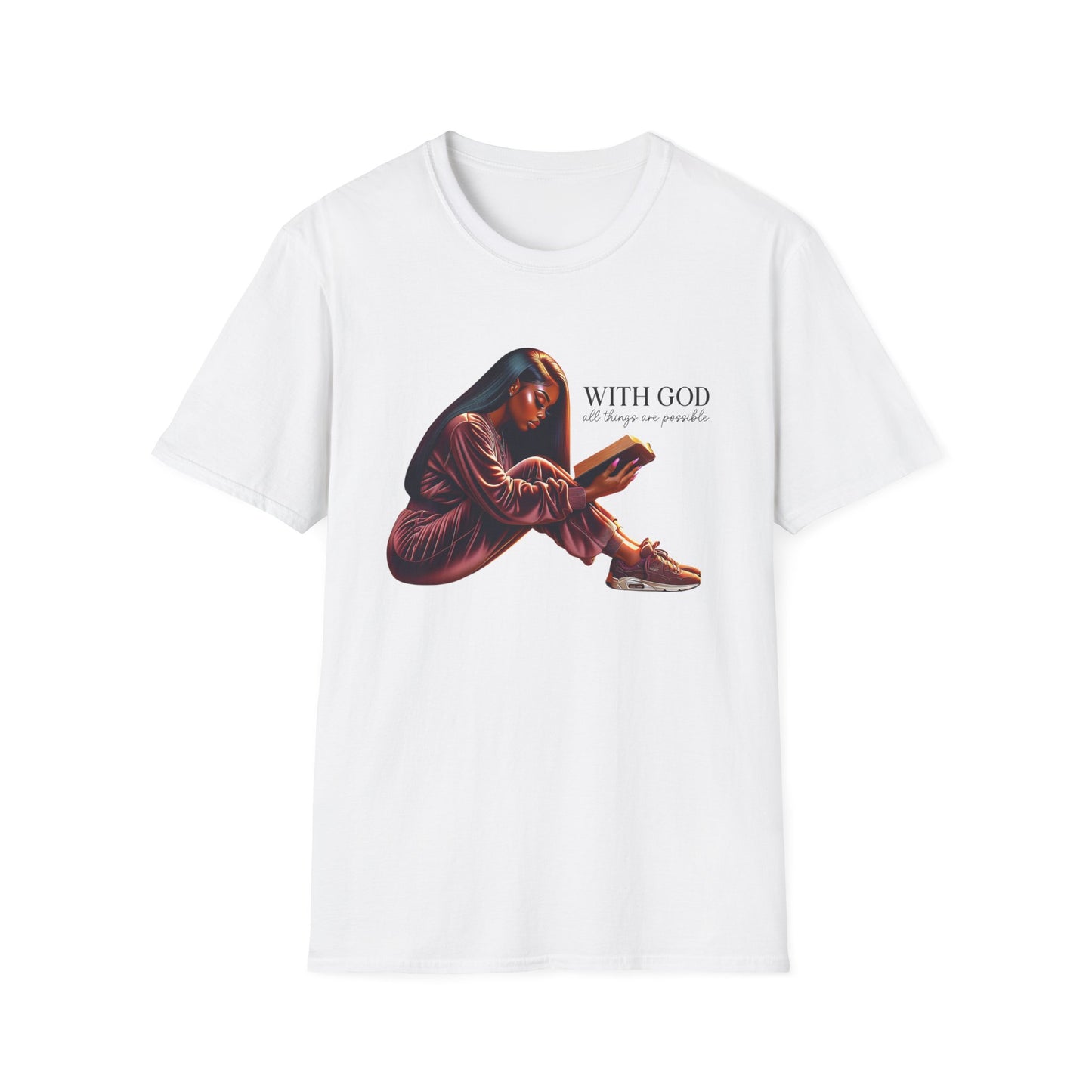 “With God All Things Are Possible” Inspirational Faith T-shirt