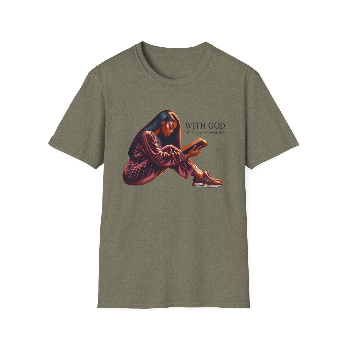 “With God All Things Are Possible” Inspirational Faith T-shirt