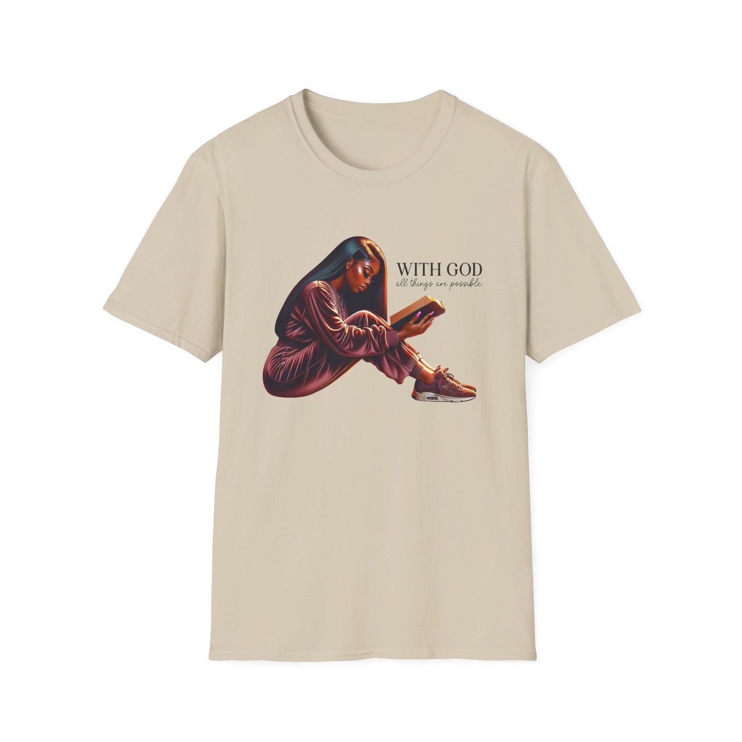 “With God All Things Are Possible” Inspirational Faith T-shirt