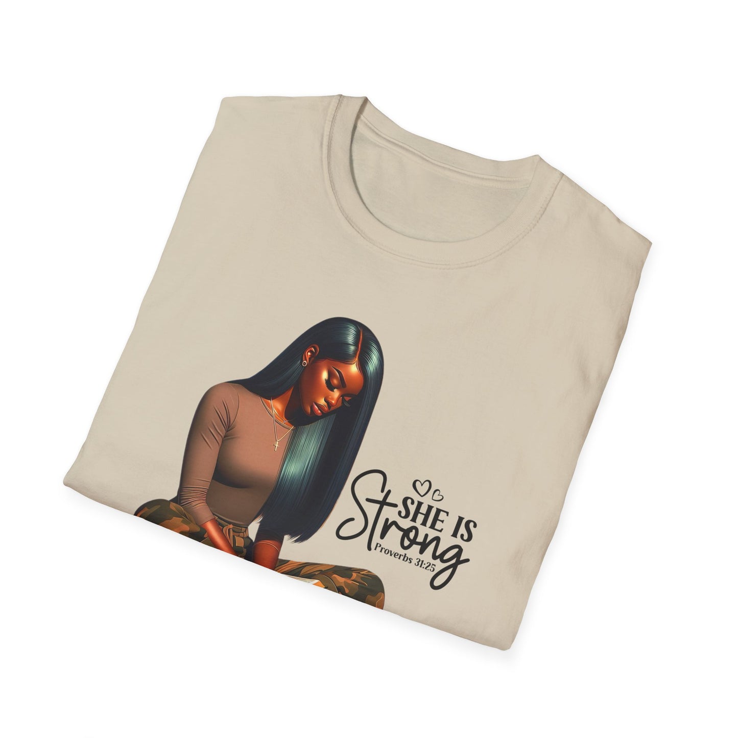 “She is Strong” Inspirational Faith T-shirt