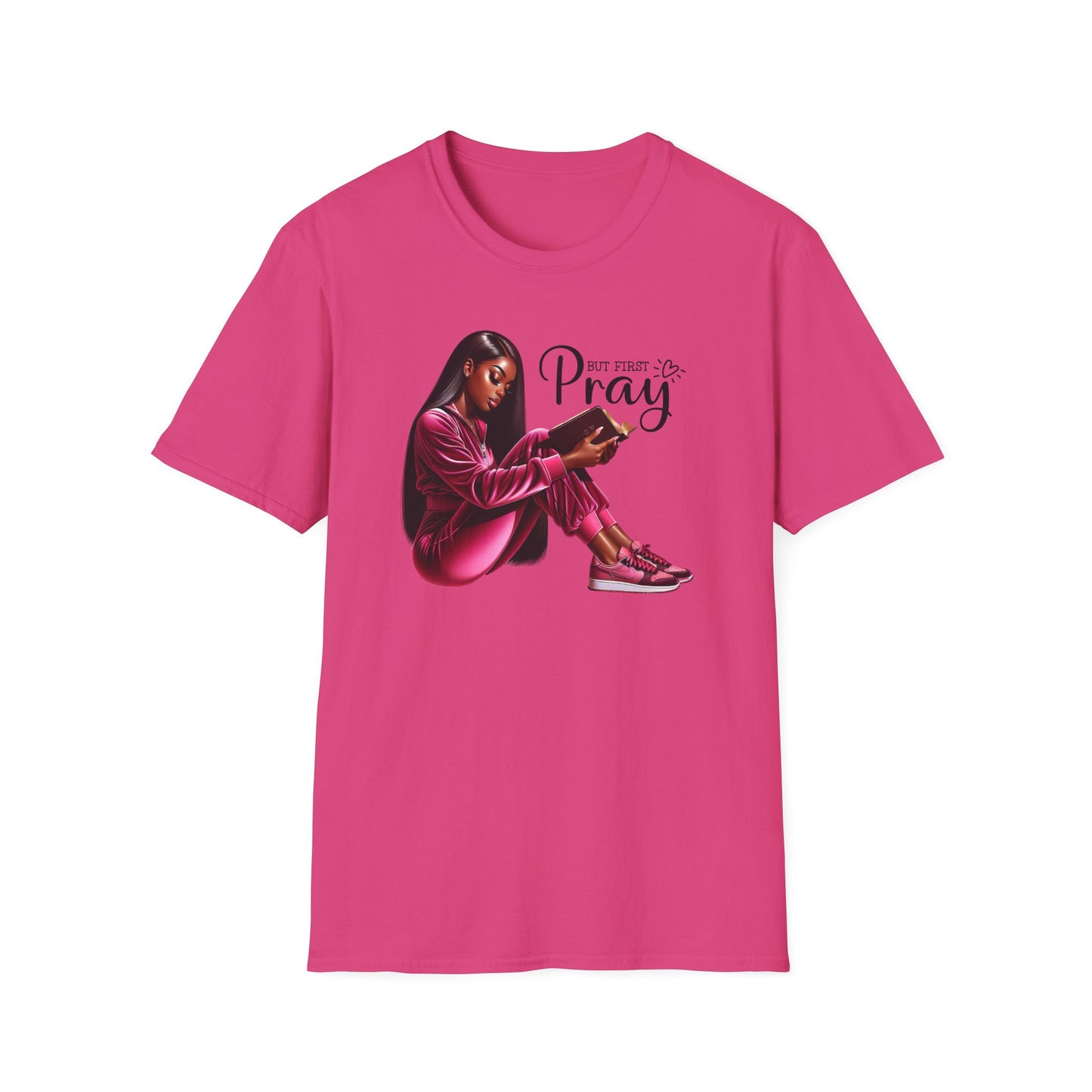 “But First Pray” Inspirational Faith T-shirt