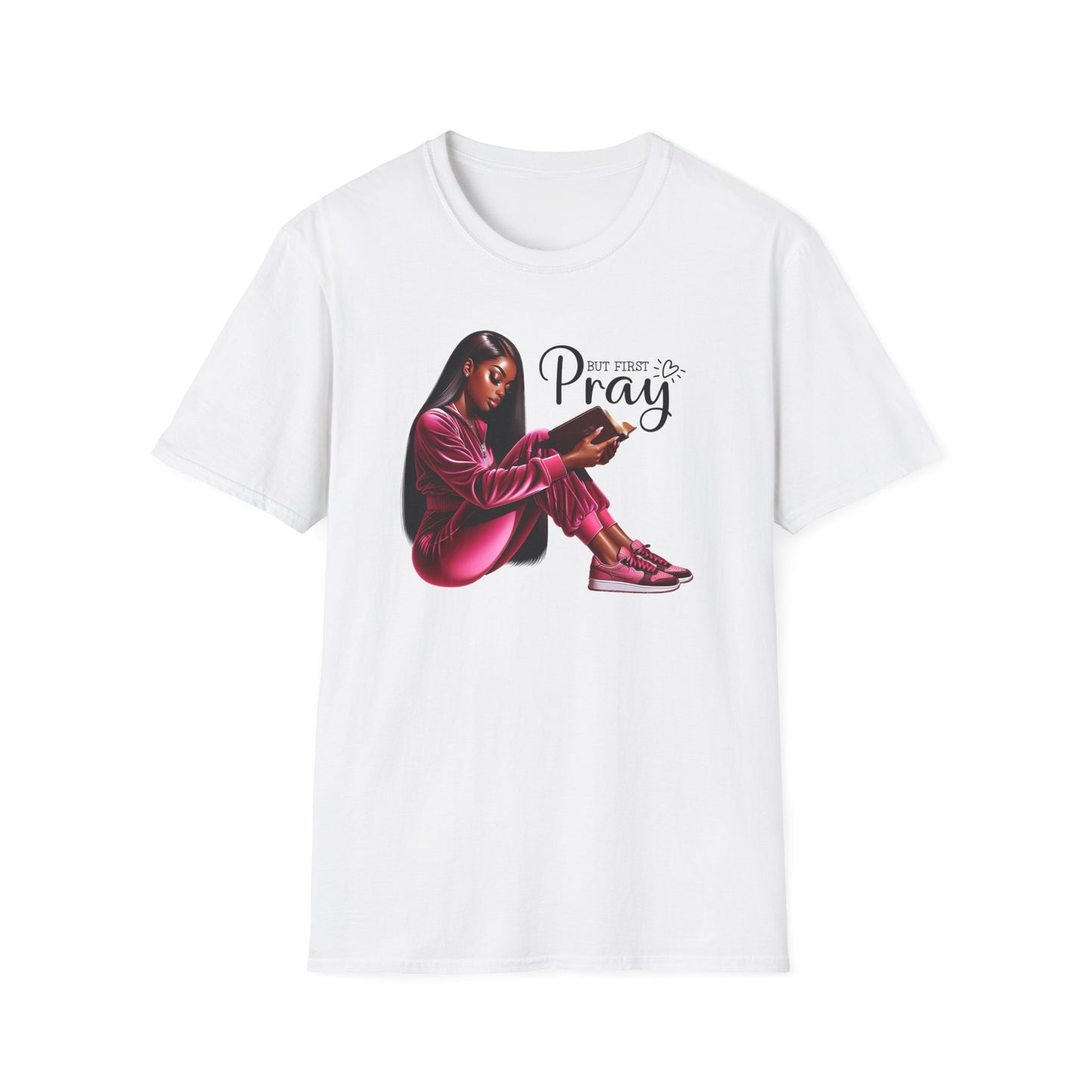 “But First Pray” Inspirational Faith T-shirt