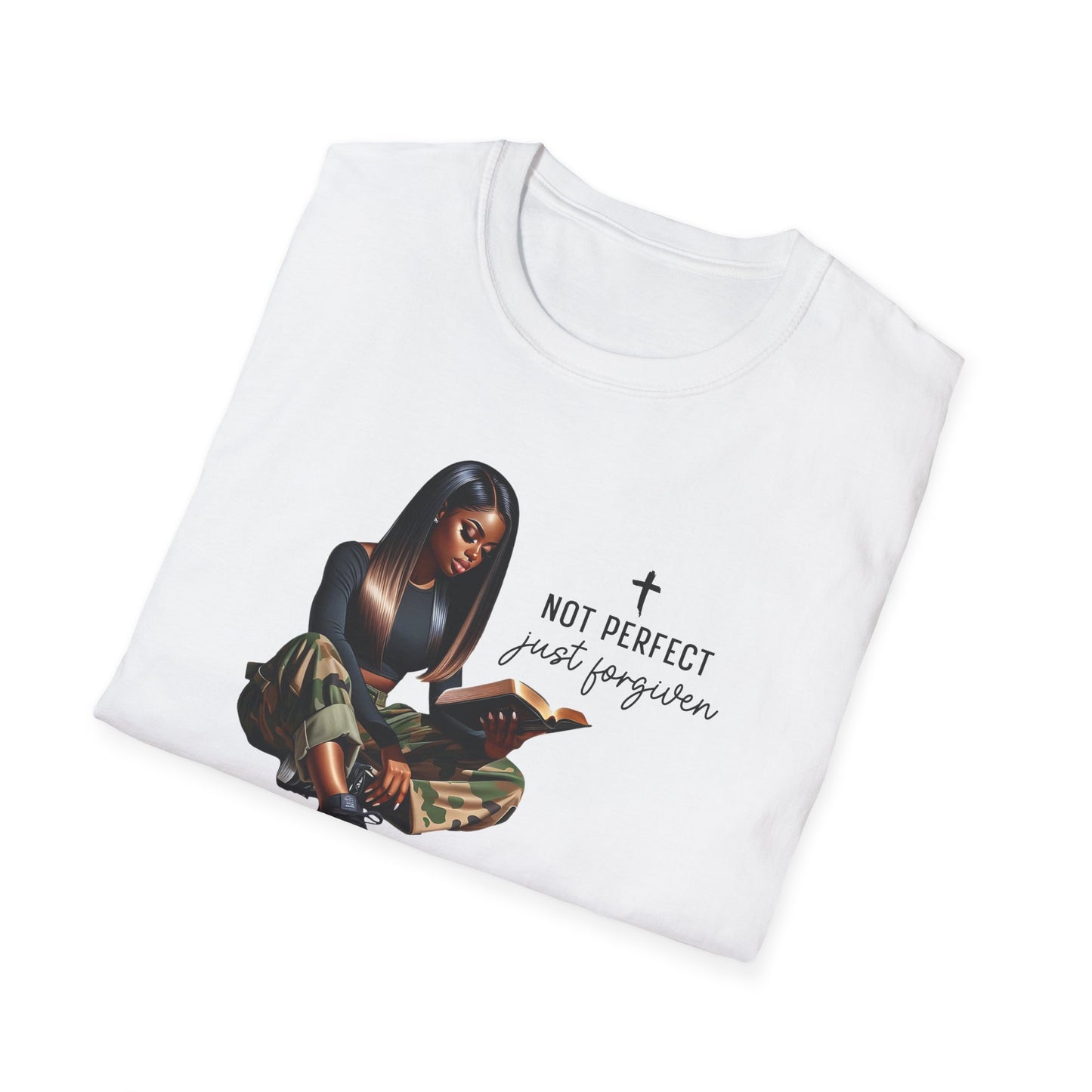 “Not Perfect Just Forgiven” Inspirational Faith T-shirt