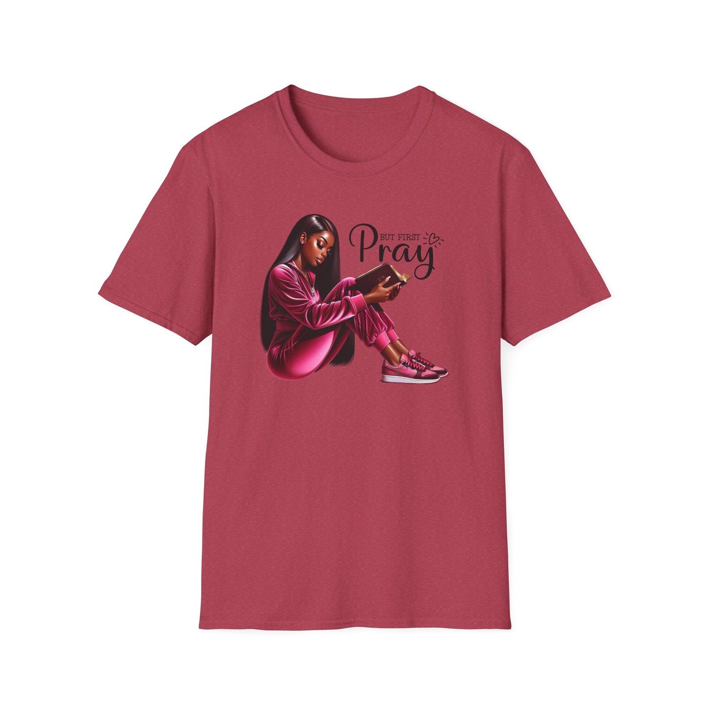 “But First Pray” Inspirational Faith T-shirt