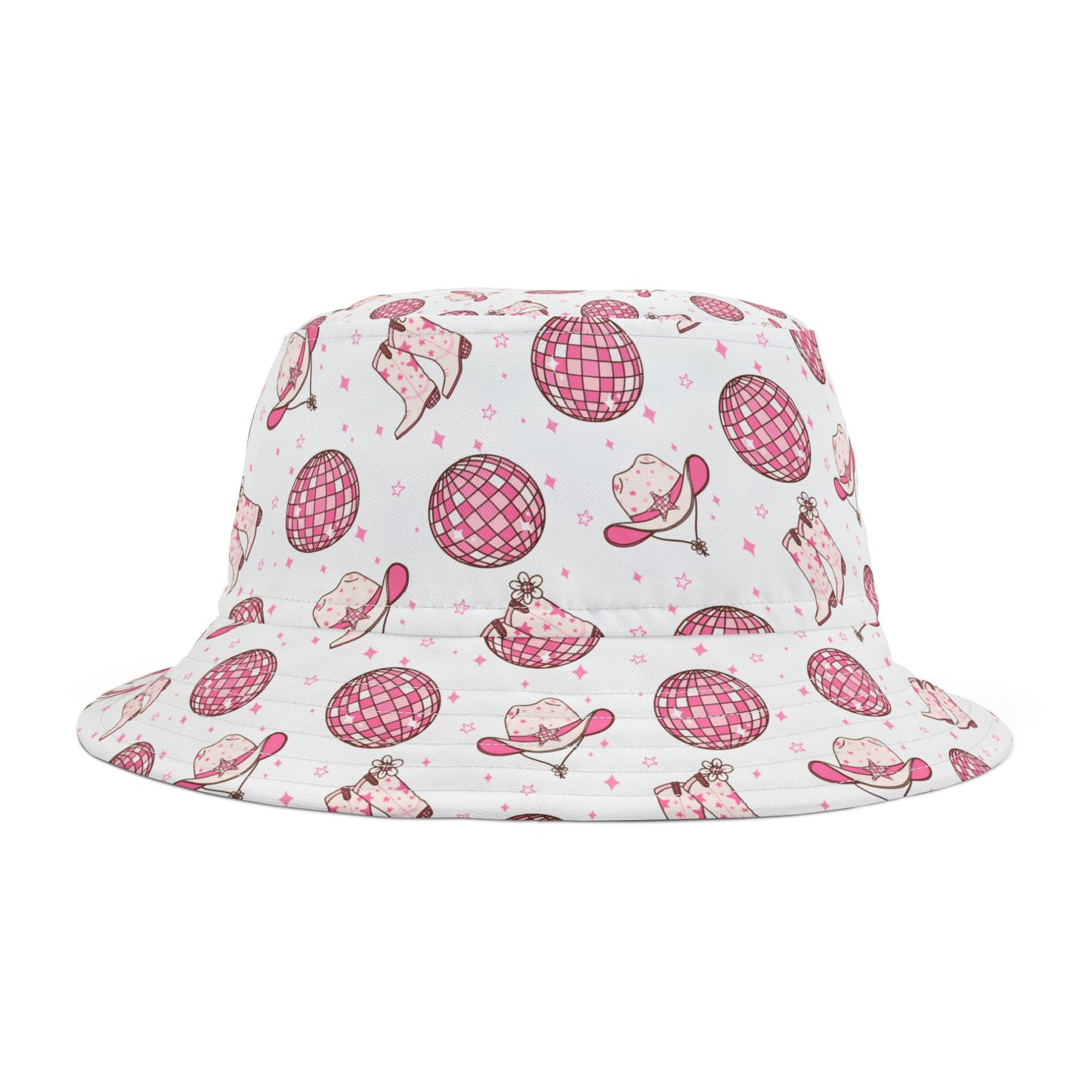 " Cowgirls and Discos" Western Cowgirl Bucket Hat