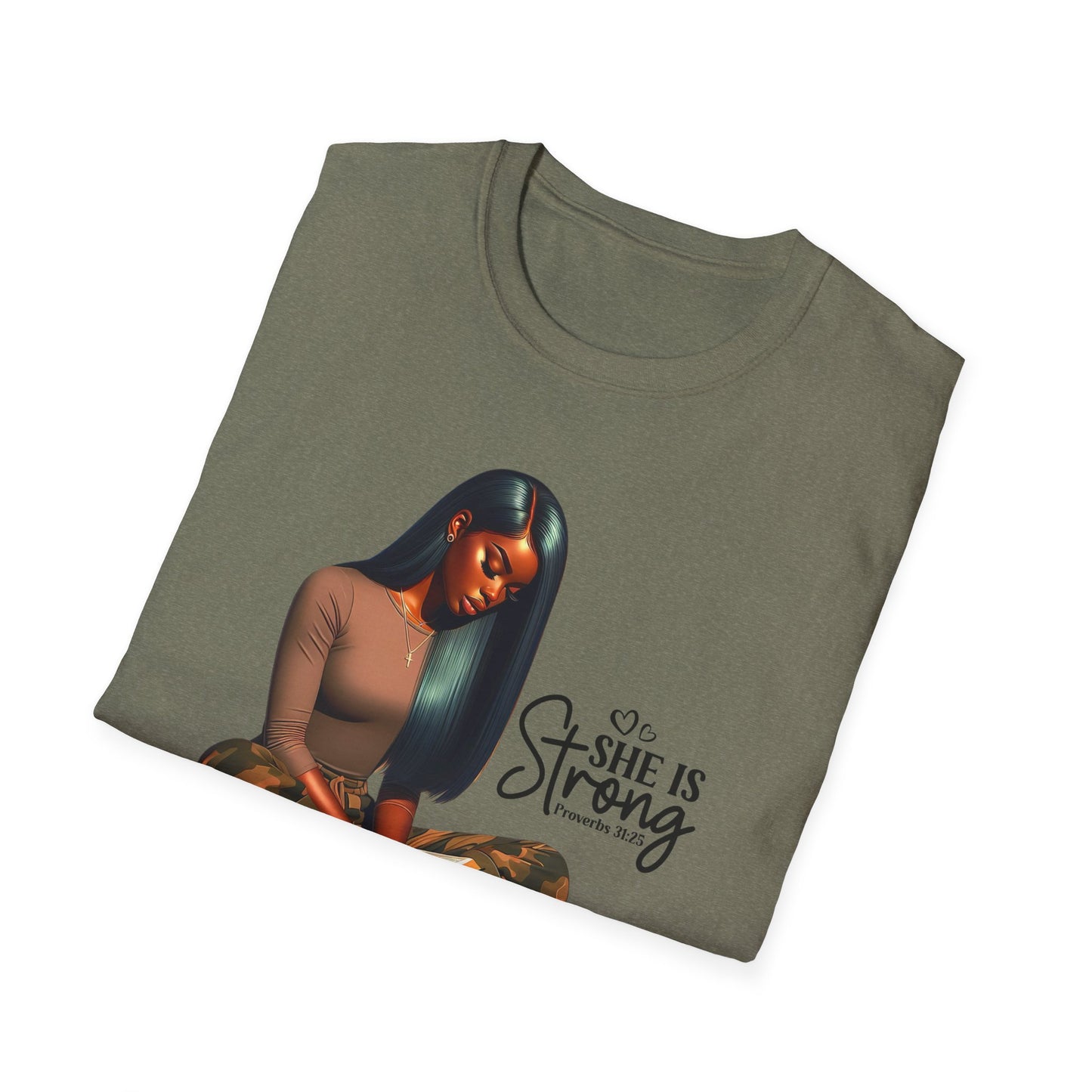 “She is Strong” Inspirational Faith T-shirt