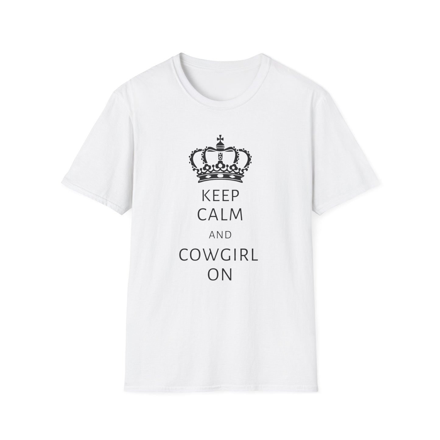 "Keep Calm and Cowgirl On" Western Cowgirl T-shirt