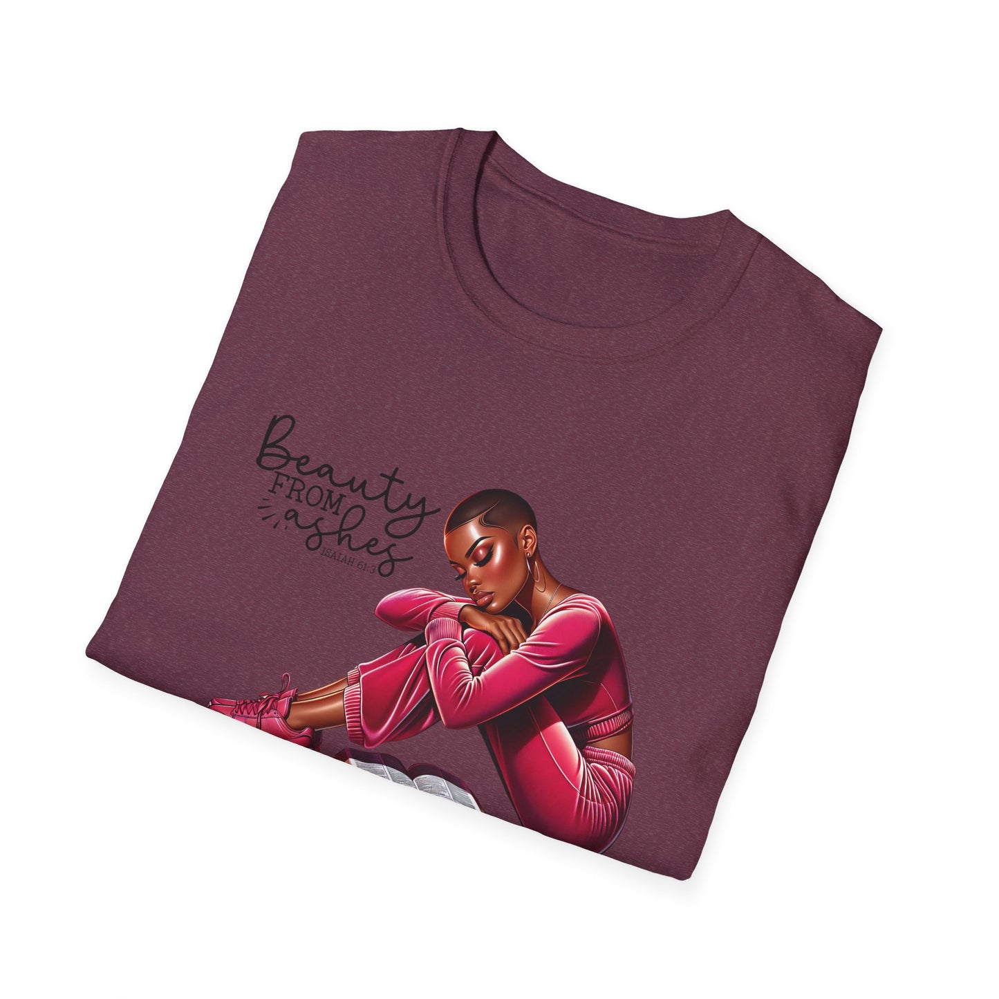 “Beauty for Ashes” Inspirational Faith T-shirt