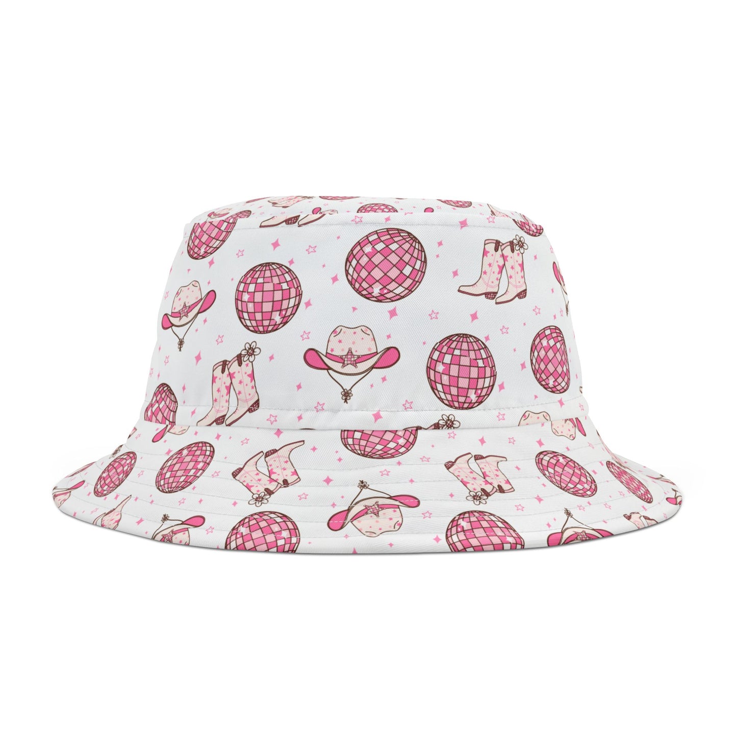 " Cowgirls and Discos" Western Cowgirl Bucket Hat