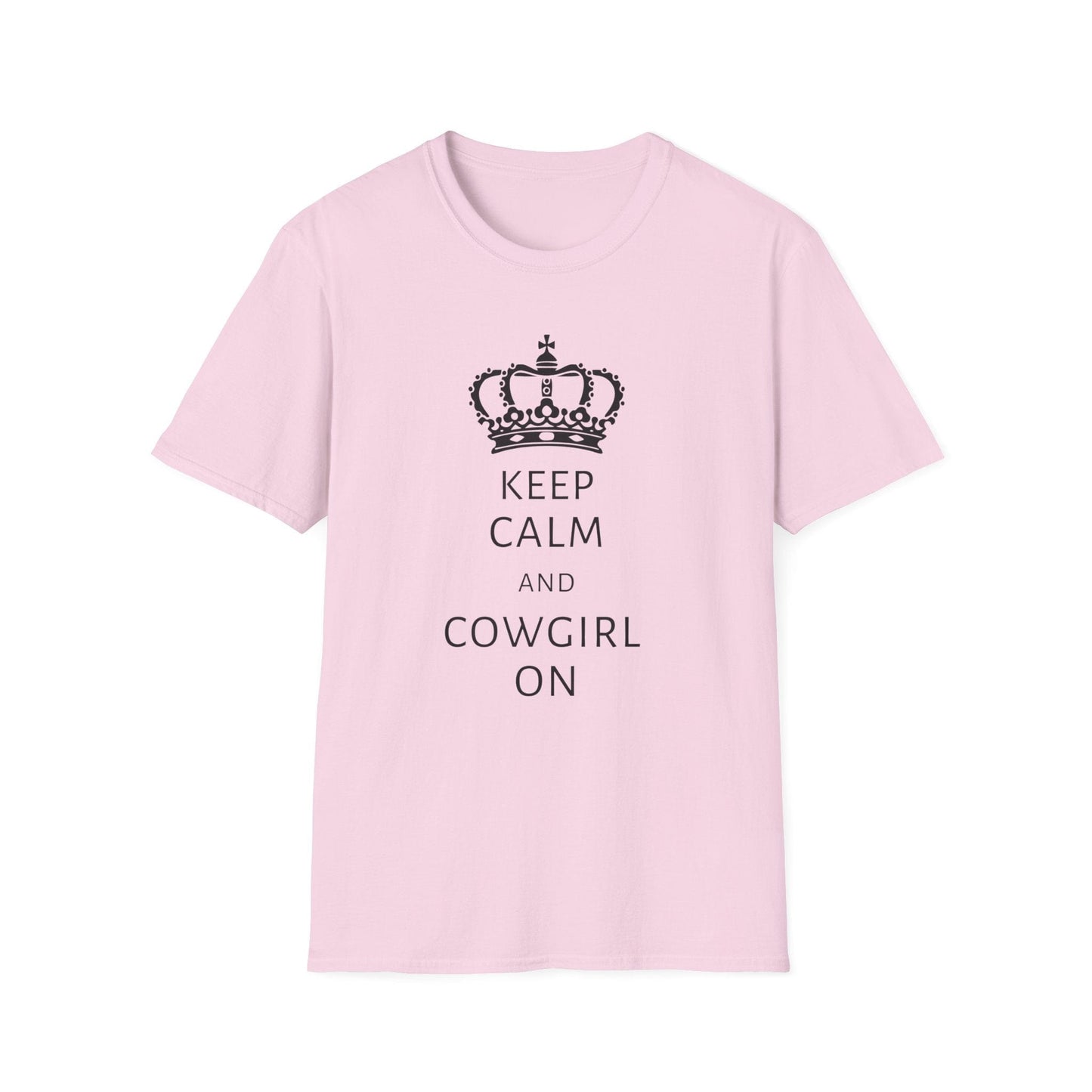 "Keep Calm and Cowgirl On" Western Cowgirl T-shirt