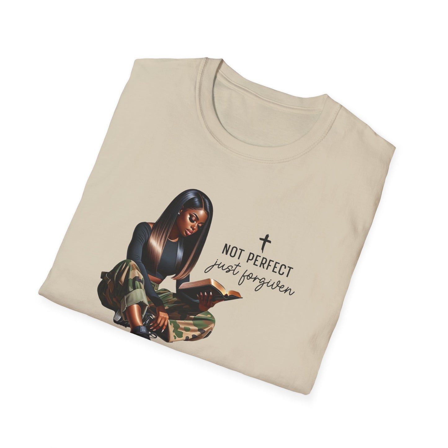 “Not Perfect Just Forgiven” Inspirational Faith T-shirt