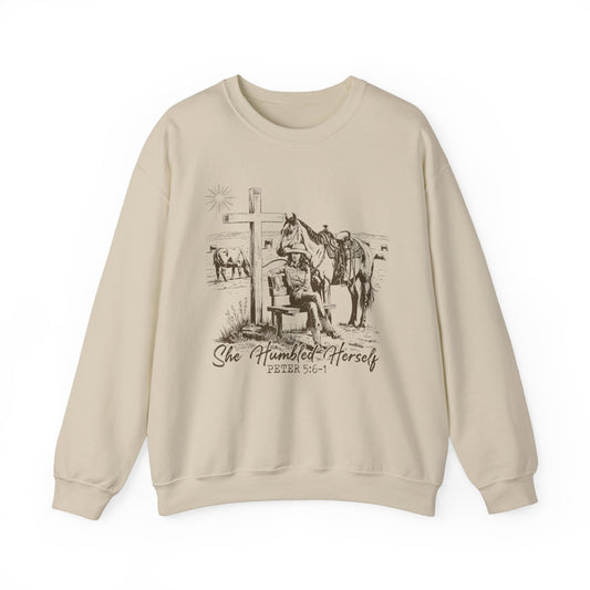 “She Humbled Herself” Crewneck Sweatshirt