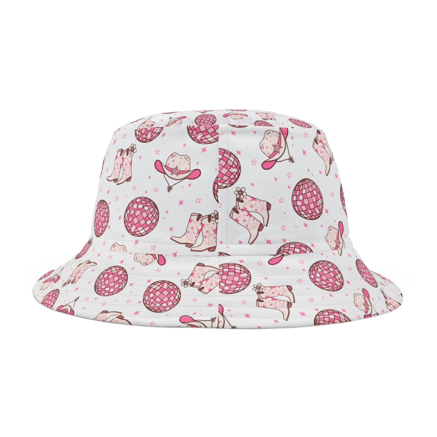 " Cowgirls and Discos" Western Cowgirl Bucket Hat