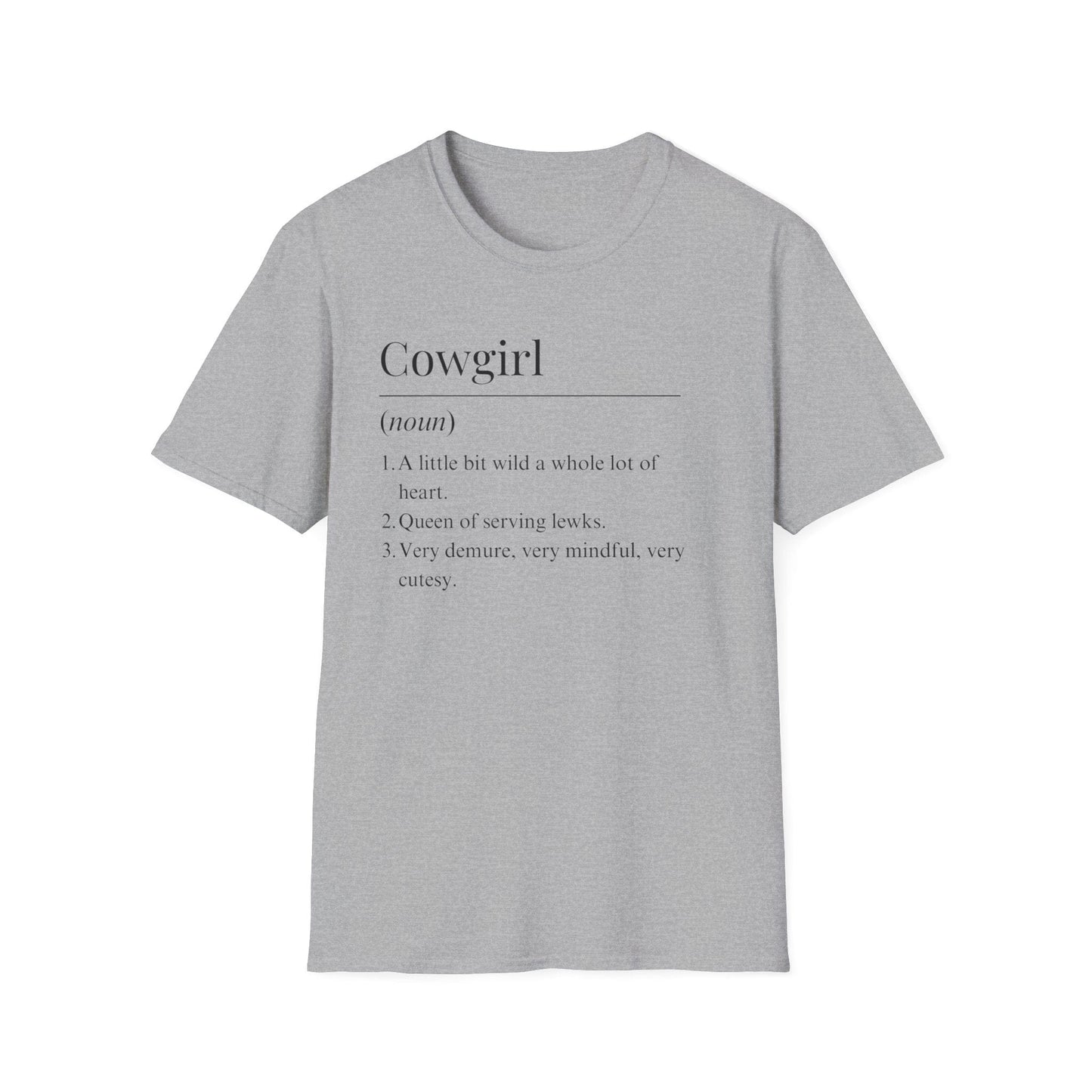 "Cowgirl Definition" Western Cowgirl T-shirt