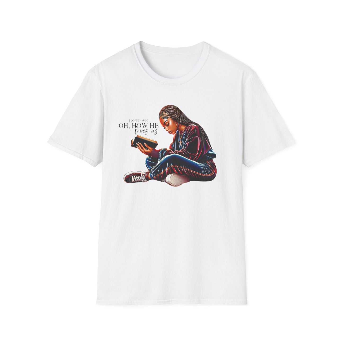 “Oh How He Loves Us” Inspirational Faith T-shirt