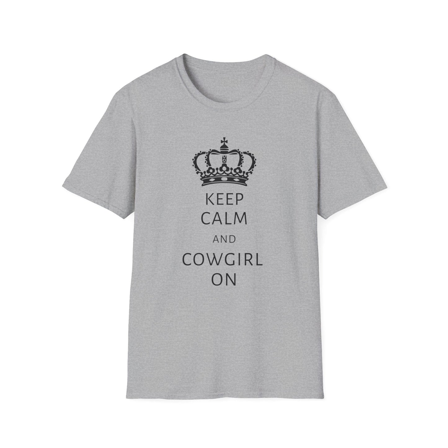 "Keep Calm and Cowgirl On" Western Cowgirl T-shirt